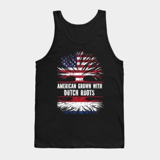 American Grown with Dutch Roots USA Flag Tank Top